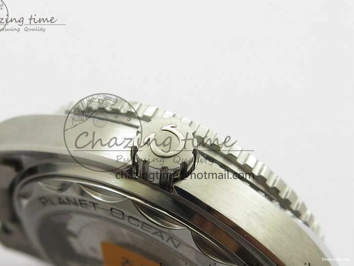 0501 Planet Ocean 39.5mm Black Ceramic Bezel SS VSF 1:1 Best Edition Black Dial on SS Bracelet A Stretchable 7890